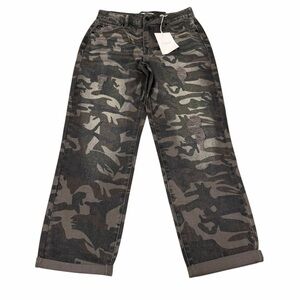 KanCan Benji Camo Straight Fit Cuffed Jeans Women’s 5/26 Camouflage Outdoor